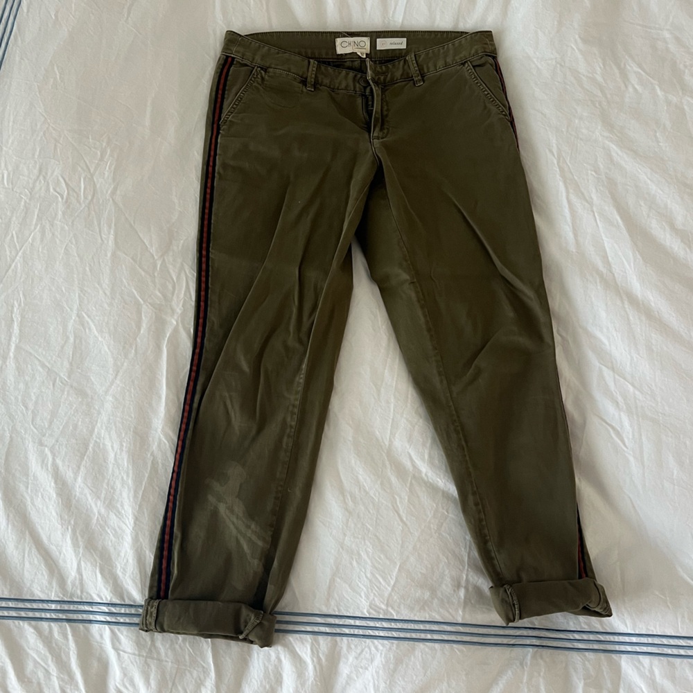 Anthropologie Chino Pant in Green